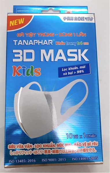 Khẩu trang trẻ em 3D Mask kids Tanaphar/H10c
